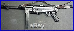 Dummy (inert) repro WW2 MP-40, with sling and ammo pouches