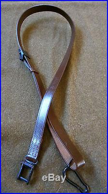 E3X WWII GERMAN FJ AIRBORNE PARATROOPER FG42 FG 42 MG LEATHER CARRY SLING