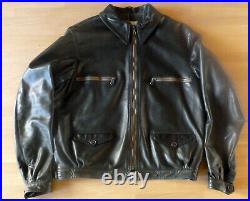 Eastman Leather Hartmann Luftwaffe Jacket / Black Hi-Q Capeskin / Size 44 / WW2