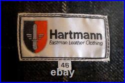 Eastman Leather Hartmann Luftwaffe Jacket / Black Hi-Q Capeskin / Size 44 / WW2