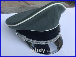 Erel Ww2 German Visor Cap officer World War II Reproduction Germany Elite