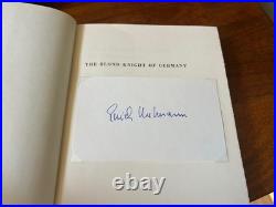 Erich Hartmann Signed Wwii Luftwaffe Ace The Blond Knight Of Germany