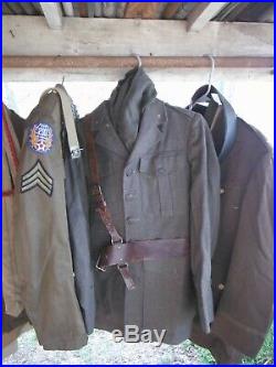 Estate Find. World War II U. S. German uniforms/costums helmet mess kit