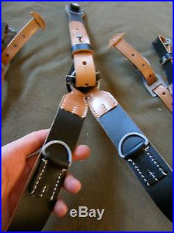 F5Z WWII GERMAN ARMY HEER WAFFEN LEATHER EQUIPMENT COMBAT Y-STRAPS