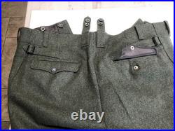 Fallschirmjager WW2 M40 Gray-Green Jump Trousers (Reproduction)