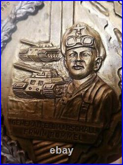 Field Marshal Erwin Rommel Wandertag Huge Medal 1980