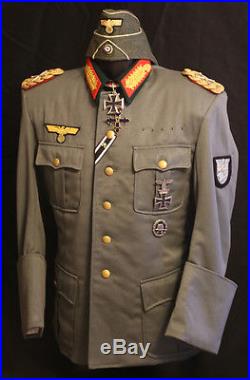 Field Marshal von Manstein Uniform German Officer WWII Tunic and Overseas Cap