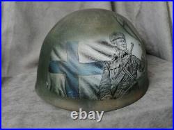 Finnish Helmet Vyartsilya Replica+Liner. Size 58-60. Author's work, Varnished