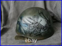 Finnish Helmet Vyartsilya Replica+Liner. Size 58-60. Author's work, Varnished