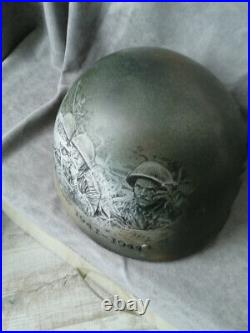 Finnish Helmet Vyartsilya Replica+Liner. Size 58-60. Author's work, Varnished