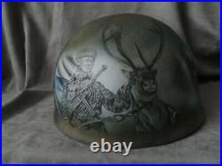 Finnish Helmet Vyartsilya Replica+Liner. Size 58-60. Author's work, Varnished