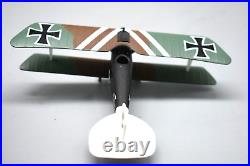 Fokker D. VIII German Fighter Aircraft Bi-Plane, Diecast, 4 L, 5 W
