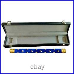 French Field Marshal Baton Replica Blue Velvet with Gold Stars With Box French Field Marshal Baton Replica Blue Velvet with Gold Stars With Box