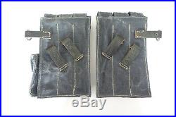 GERMAN ARMY LUFTWAFFE WW2 WWII REPRO 9mm ammo pouches for 6 mags AGED