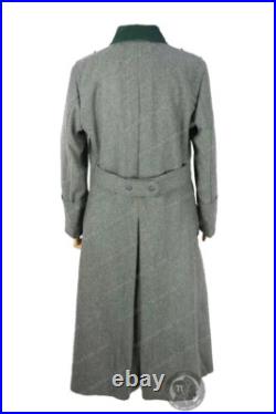 GERMAN ARMY M36 FIELD GREY WOOL GREATCOAT TRENCH COAT SIZE L WW2 Replica