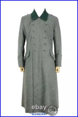 GERMAN ARMY M36 FIELD GREY WOOL GREATCOAT TRENCH COAT SIZE XL WW2 Replica