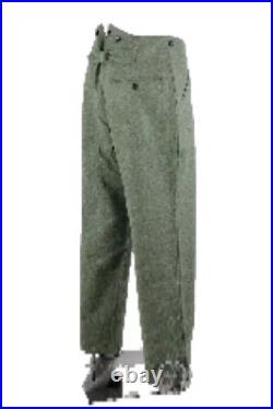 GERMAN ARMY M40 FIELD WOOL PANZER JACKET & PANTS SUIT SIZE L WW2 Replica