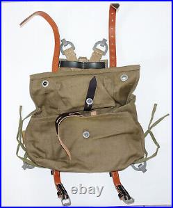 GERMAN ARMY WW2 REPRO A-frame with lower pouch and messtin strap