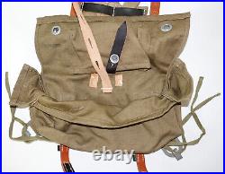 GERMAN ARMY WW2 REPRO A-frame with lower pouch and messtin strap