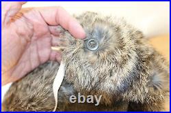 GERMAN ARMY WW2 REPRO EAST FRONT REAL RABBIT FUR USHANKA HAT Sz57 (7 1/8)