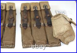 GERMAN ARMY WW2 WWII REPRO 9mm ammo pouches for 6 mags AGED inv #A15