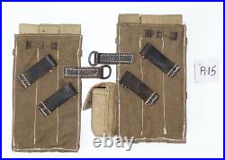 GERMAN ARMY WW2 WWII REPRO 9mm ammo pouches for 6 mags AGED inv #A15
