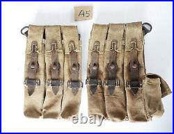 GERMAN ARMY WW2 WWII REPRO 9mm ammo pouches for 6 mags AGED inv #A5
