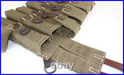 GERMAN ARMY WW2 WWII REPRO 9mm ammo pouches for 6 mags AGED inv #BC