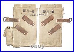 GERMAN ARMY WW2 WWII REPRO 9mm ammo pouches for 6 mags AGED inv #E24