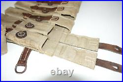 GERMAN ARMY WW2 WWII REPRO 9mm ammo pouches for 6 mags AGED inv #EB