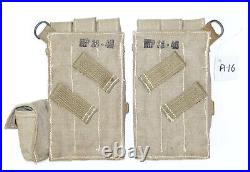 GERMAN ARMY WW2 WWII REPRO AFRIKAKORPS 9mm ammo pouches for 6 mags AGED inv #A16