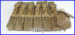 GERMAN ARMY WW2 WWII REPRO AFRIKAKORPS 9mm ammo pouches for 6 mags AGED inv #BH