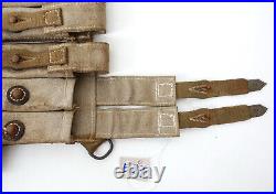 GERMAN ARMY WW2 WWII REPRO AFRIKAKORPS 9mm ammo pouches for 6 mags AGED inv #E27