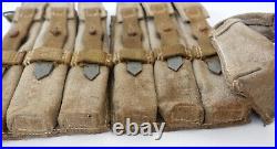 GERMAN ARMY WW2 WWII REPRO AFRIKAKORPS 9mm ammo pouches for 6 mags AGED inv #E27
