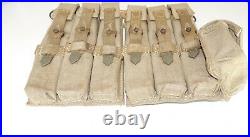 GERMAN ARMY WW2 WWII REPRO AFRIKAKORPS 9mm ammo pouches for 6 mags AGED inv #E5