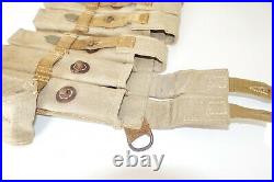 GERMAN ARMY WW2 WWII REPRO AFRIKAKORPS 9mm ammo pouches for 6 mags AGED inv #E6