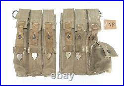 GERMAN ARMY WW2 WWII REPRO AFRIKAKORPS 9mm ammo pouches for 6 mags inv #CP