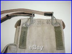 GERMAN ARMY WW2 WWII REPRO paratrooper ammo pouches 6 mags with strap AGED