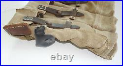 GERMAN ARMY WWII REPRO KURTZ 8mm AMMO POUCHES AGED REINFORCED red stripe inv#E16