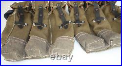 GERMAN ARMY WWII REPRO KURTZ 8mm AMMO POUCHES AGED REINFORCED red stripe inv# E7