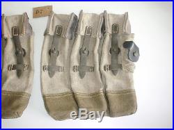 GERMAN ARMY WWII REPRO KURTZ 8mm AMMO POUCHES AGED reiforced bottoms inv# BJ