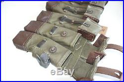 GERMAN ARMY WWII REPRO KURTZ 8mm AMMO POUCHES AGED reiforced bottoms inv# CU