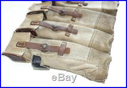 GERMAN ARMY WWII REPRO KURTZ 8mm AMMO POUCHES AGED reiforced bottoms inv# CW
