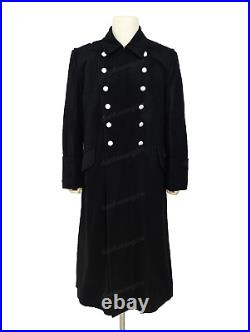 GERMAN ELITE M32 FIELD BLACK WOOL GREATCOAT TRENCH COAT SIZE L WW2 Replica