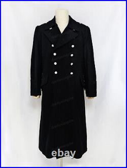 GERMAN ELITE M32 FIELD BLACK WOOL GREATCOAT TRENCH COAT SIZE L WW2 Replica