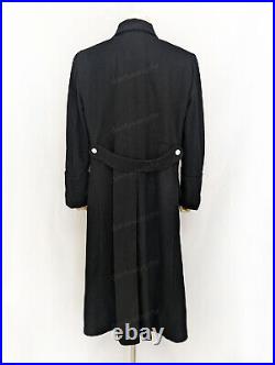 GERMAN ELITE M32 FIELD BLACK WOOL GREATCOAT TRENCH COAT SIZE L WW2 Replica