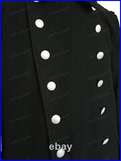 GERMAN ELITE M32 FIELD BLACK WOOL GREATCOAT TRENCH COAT SIZE L WW2 Replica