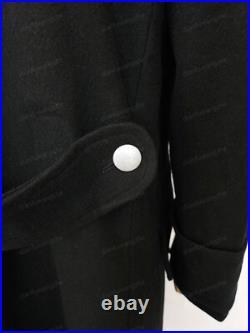 GERMAN ELITE M32 FIELD BLACK WOOL GREATCOAT TRENCH COAT SIZE M WW2 Replica GERMAN ELITE M32 FIELD BLACK WOOL GREATCOAT TRENCH COAT SIZE M WW2 Replica