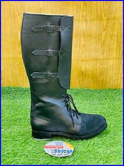 GERMAN M33 REICHSWEHR LACE-UP BUCKLE LEATHER BOOTS, OFFICER JACKBOOTS All Sizes