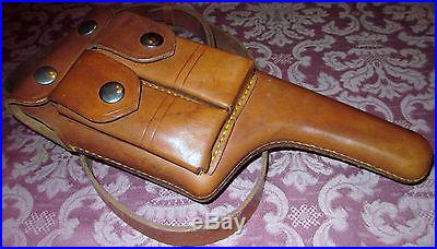 GERMAN MAUSER C96 BROOMHANDLE LEATHER HOLSTER REPLICA NEW